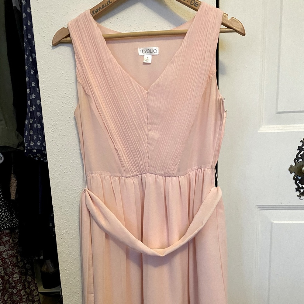 Tevolio Light Pink Bridesmaid Dress